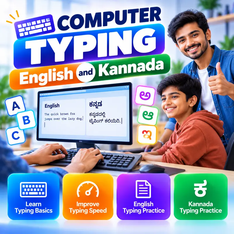 Computer Typing: English and Kannada
